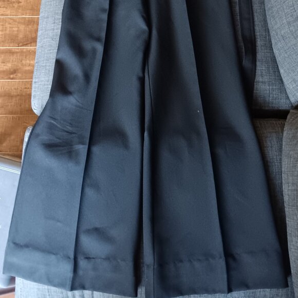 Vintage Perruzza Sportswear Navy Blue Wide Leg Button Up Belted Jumpsuit 70s - Picture 2 of 12